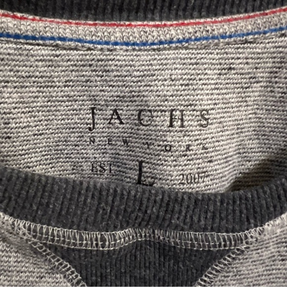 JACHS New York Oversized Size Large Gray Long Sleeve Sweater Men's Crewneck - Picture 2 of 5
